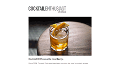 Desktop Screenshot of cocktailenthusiast.com