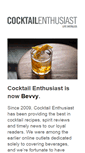 Mobile Screenshot of cocktailenthusiast.com