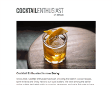 Tablet Screenshot of cocktailenthusiast.com